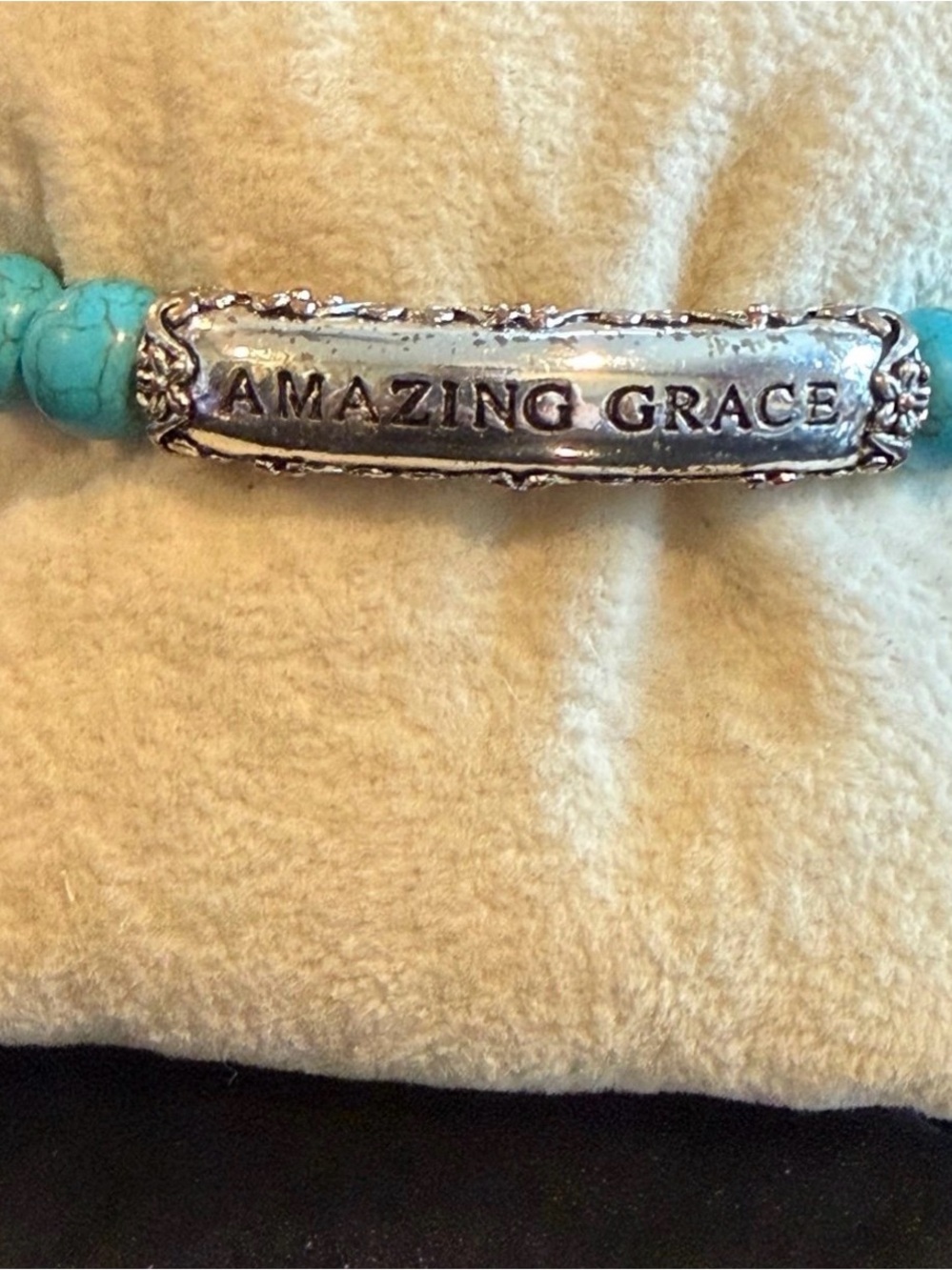 Amazing Grace Turquoise Beaded Bracelet